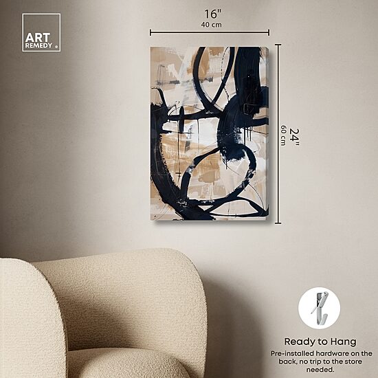 ART REMEDY® "Flowing Ii" Giclee Abstract Canvas Art