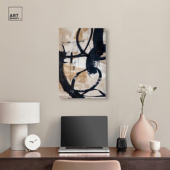 ART REMEDY® "Flowing Ii" Giclee Abstract Canvas Art