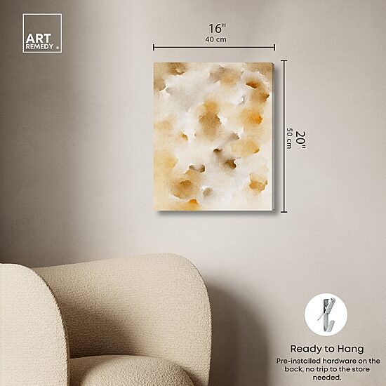 ART REMEDY® "Pearls And Amber" Giclee Abstract Canvas Art