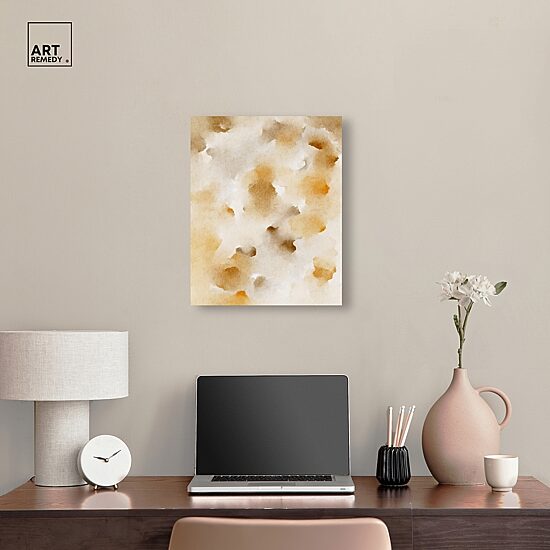 ART REMEDY® "Pearls And Amber" Giclee Abstract Canvas Art