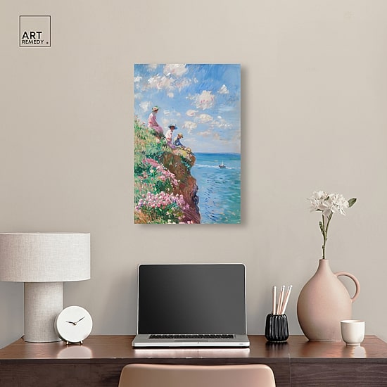 ART REMEDY® "By The Seaside" Giclee Nautical And Coastal Canvas Art