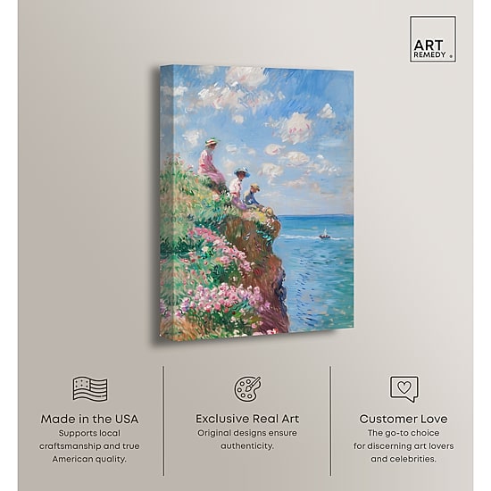ART REMEDY® "By The Seaside" Giclee Nautical And Coastal Canvas Art