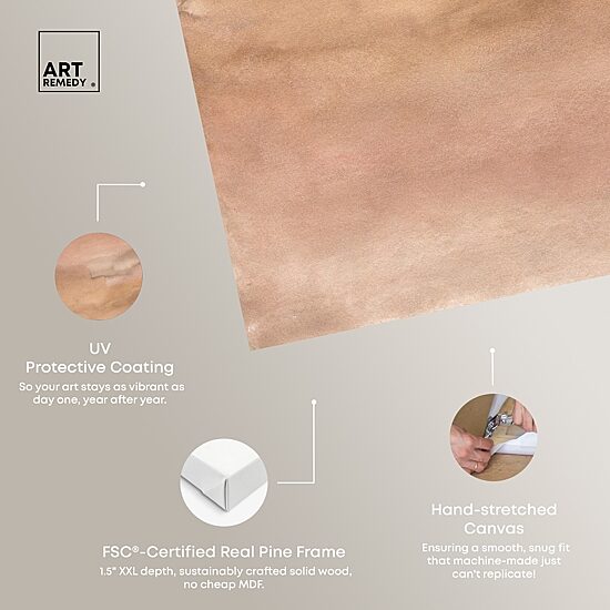 ART REMEDY® "Sienna Pigments Blend" Giclee Abstract Canvas Art