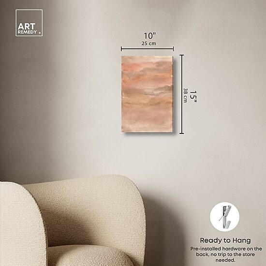 ART REMEDY® "Sienna Pigments Blend" Giclee Abstract Canvas Art