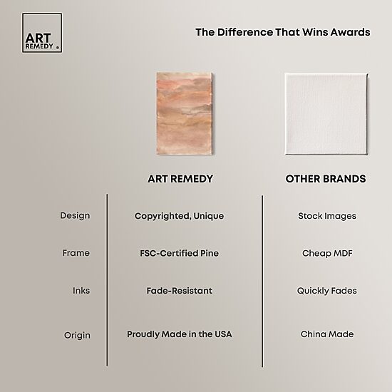 ART REMEDY® "Sienna Pigments Blend" Giclee Abstract Canvas Art