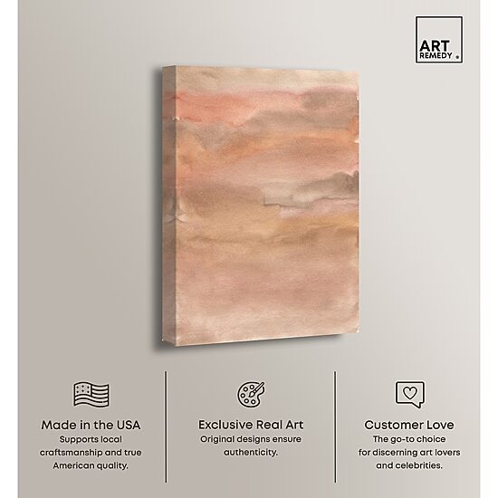 ART REMEDY® "Sienna Pigments Blend" Giclee Abstract Canvas Art