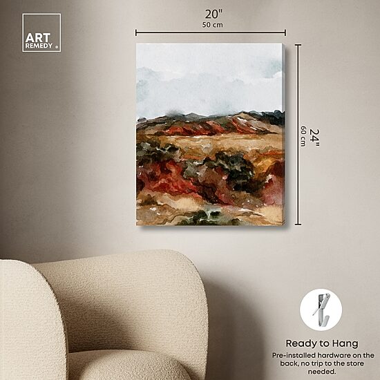 ART REMEDY® "A Campfire" Giclee Nature And Landscape Canvas Art