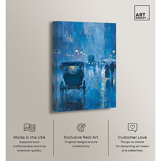 ART REMEDY® "London Nights" Giclee Transportation Canvas Art