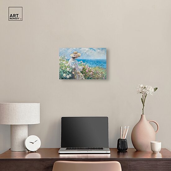 ART REMEDY® "Gentle Sea" Giclee Nautical And Coastal Canvas Art