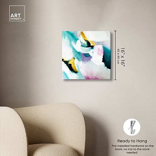 ART REMEDY® "Still Violas" Giclee Abstract Canvas Art