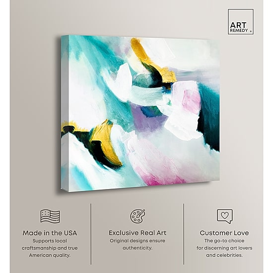 ART REMEDY® "Still Violas" Giclee Abstract Canvas Art