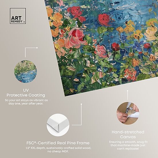 ART REMEDY® "Serene Escape" Giclee Floral And Botanical Canvas Art