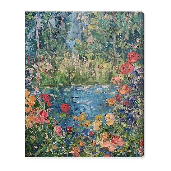 ART REMEDY® "Serene Escape" Giclee Floral And Botanical Canvas Art