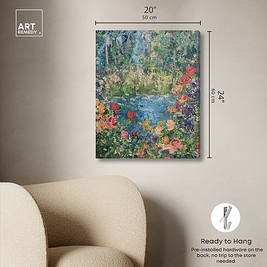 ART REMEDY® "Serene Escape" Giclee Floral And Botanical Canvas Art