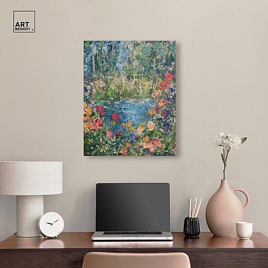 ART REMEDY® "Serene Escape" Giclee Floral And Botanical Canvas Art