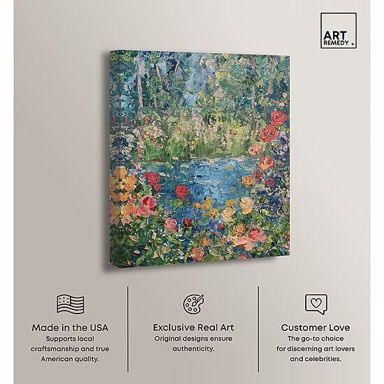 ART REMEDY® "Serene Escape" Giclee Floral And Botanical Canvas Art