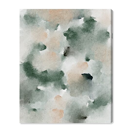 ART REMEDY® "Smoky And Blush Shadows" Giclee Abstract Canvas Art
