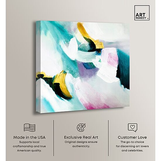 ART REMEDY® "Still Violas" Giclee Abstract Canvas Art