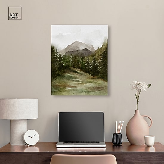 ART REMEDY® "April Woodland" Giclee Nature And Landscape Canvas Art