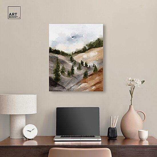 ART REMEDY® "Looks Closer But Is Far" Giclee Nature And Landscape Canvas Art