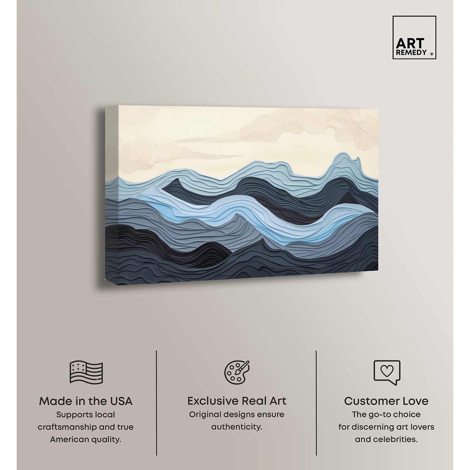 ART REMEDY® "Waverly" Giclee Abstract Canvas Art