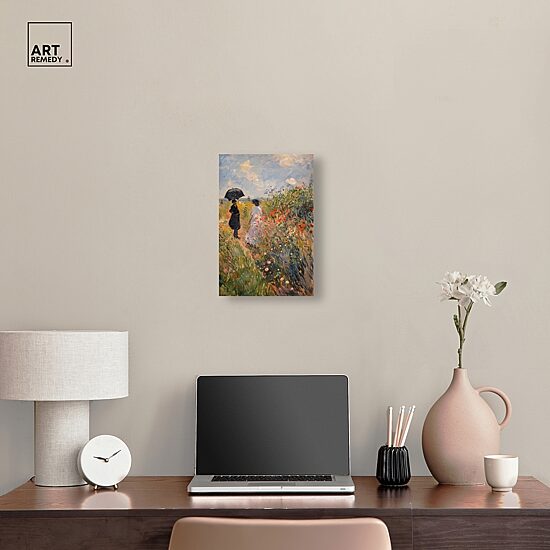 ART REMEDY® "Dawn Floral Mist Panoramic" Giclee Classic And Figurative Canvas Art