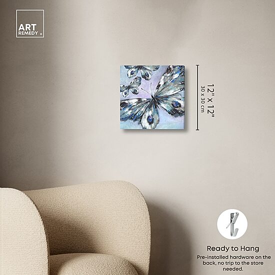 ART REMEDY® "Butterfly Trio" Giclee Animals Canvas Art