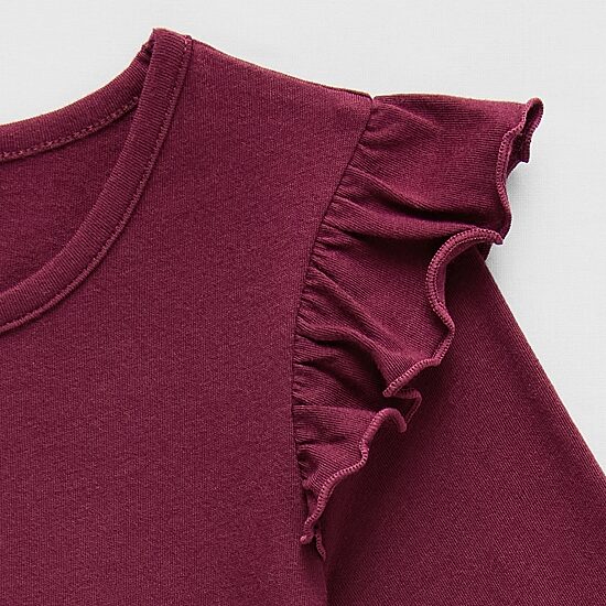 Thereabouts Little Girls Round Neck Long Sleeve Regular Fit Graphic T-Shirt