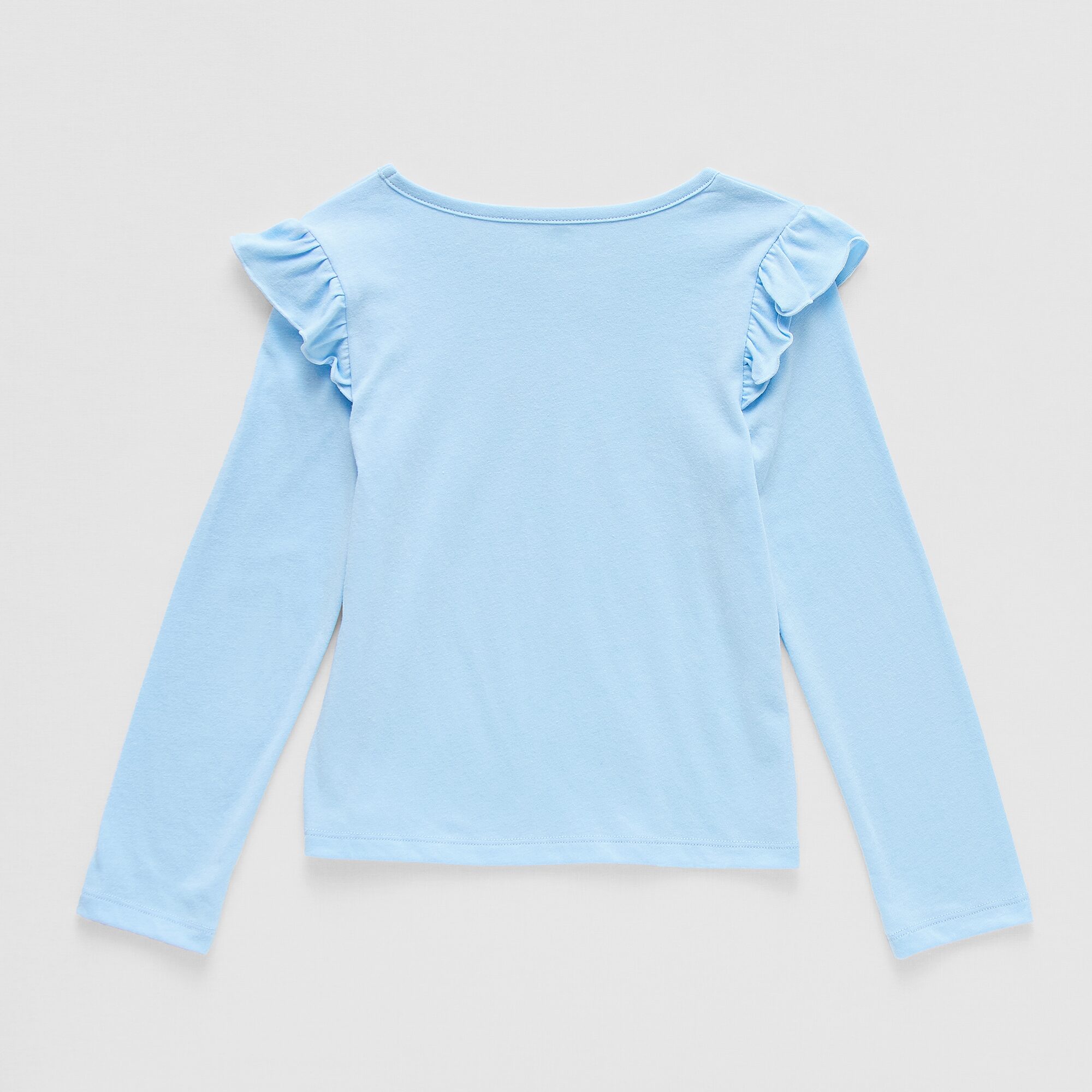 Thereabouts Little Girls Round Neck Long Sleeve Regular Fit Graphic T-Shirt