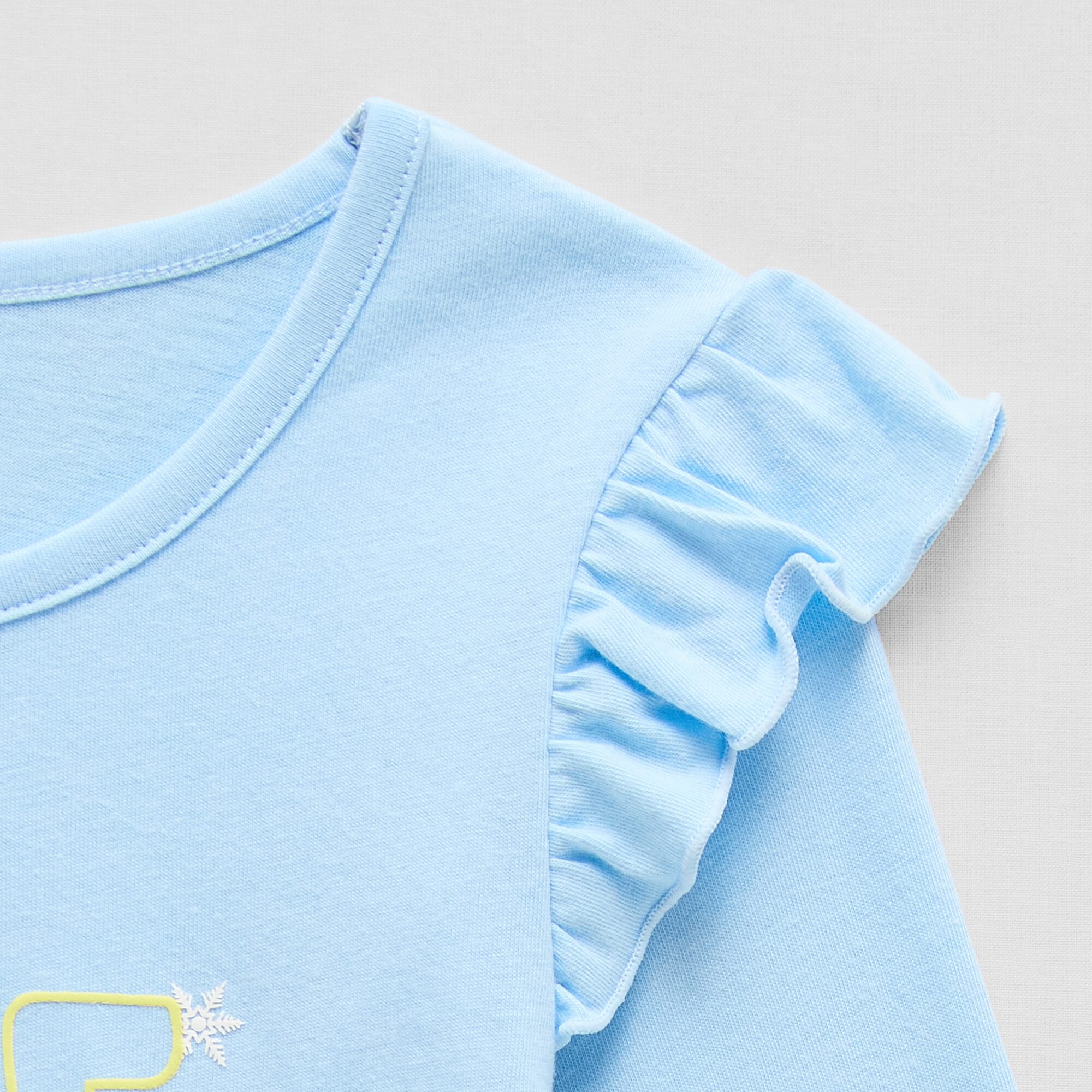Thereabouts Little Girls Round Neck Long Sleeve Regular Fit Graphic T-Shirt