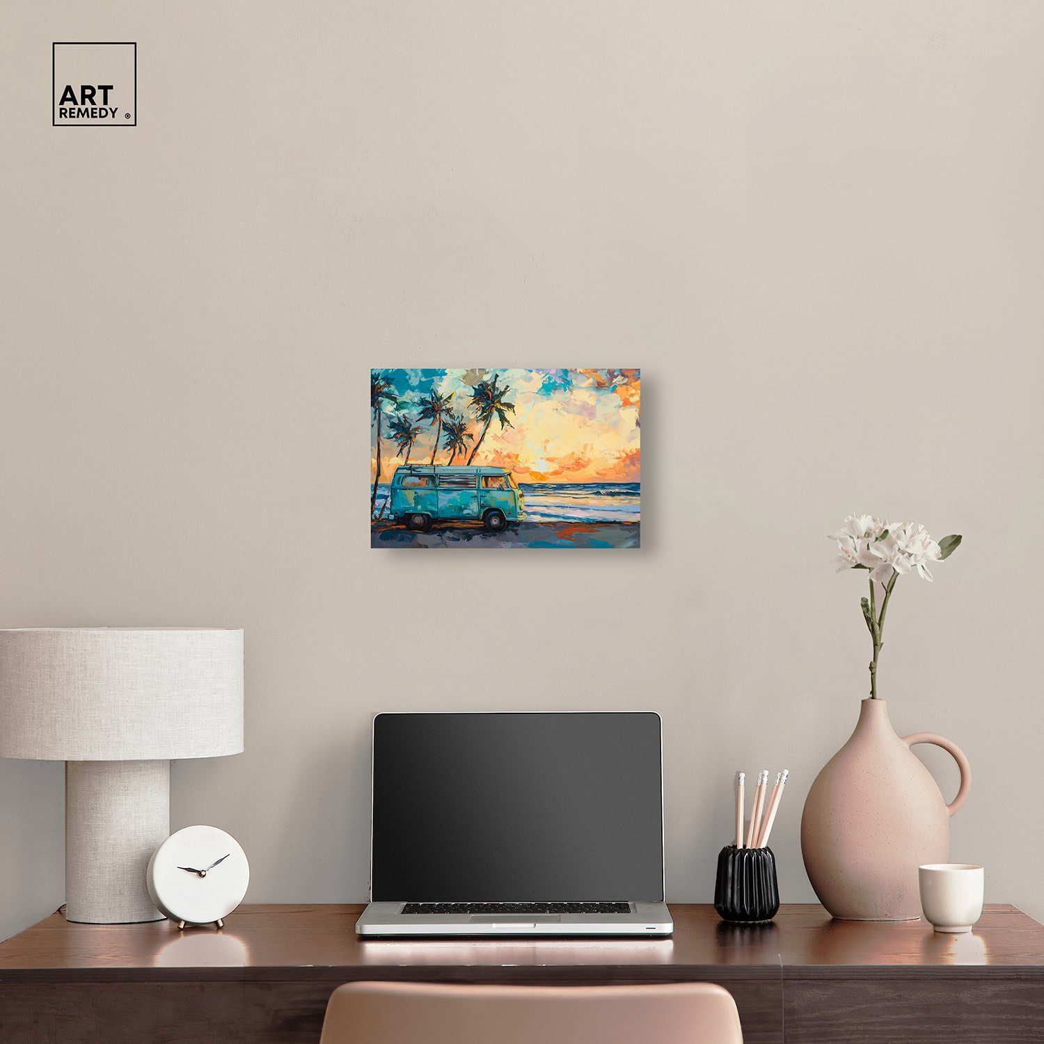 ART REMEDY® "Old School Spring Break" Giclee Entertainment And Hobbies Canvas Art