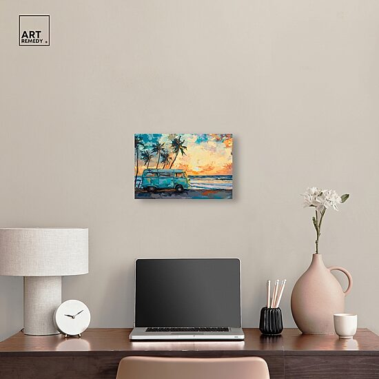 ART REMEDY® "Old School Spring Break" Giclee Entertainment And Hobbies Canvas Art
