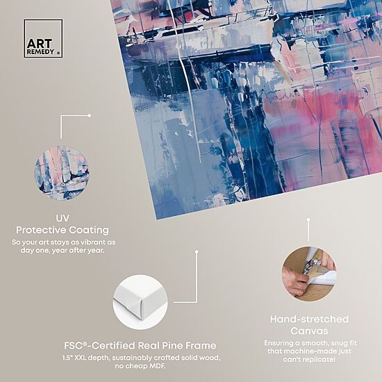 ART REMEDY® "Pastel Sea Breeze" Giclee Nautical And Coastal Canvas Art