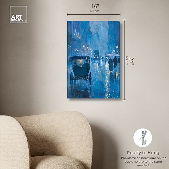 ART REMEDY® "London Nights" Giclee Transportation Canvas Art