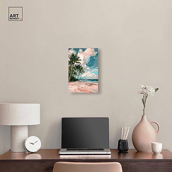 ART REMEDY® "Palms Under The Sun" Giclee Nature And Landscape Canvas Art