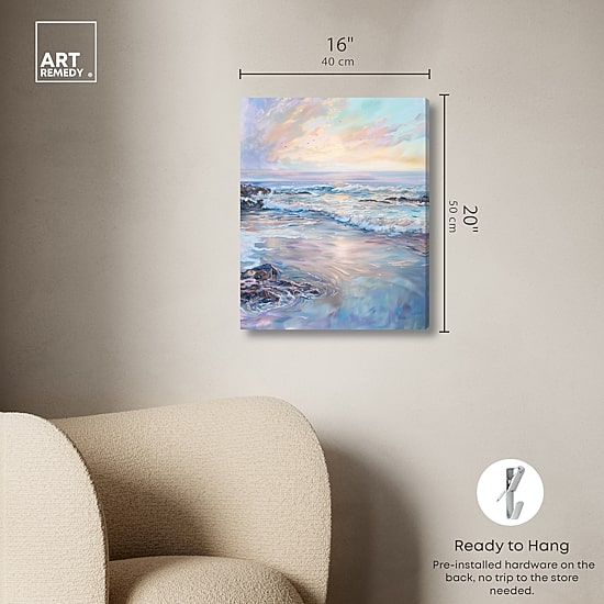 ART REMEDY® "Dreamy Shoreline" Giclee Nature And Landscape Canvas Art