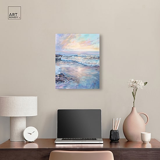 ART REMEDY® "Dreamy Shoreline" Giclee Nature And Landscape Canvas Art