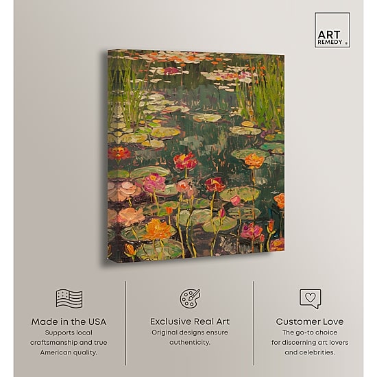 ART REMEDY® "Afternoon Visit" Giclee Nature And Landscape Canvas Art