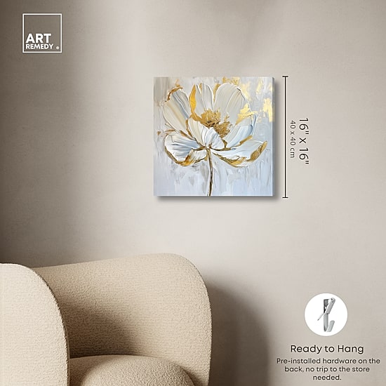 ART REMEDY® "Magnolia Ii" Giclee Floral And Botanical Canvas Art