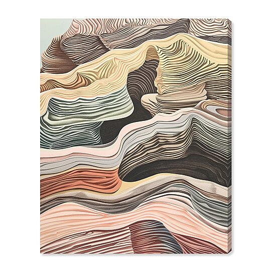 ART REMEDY® "Coyote Tan" Giclee Abstract Canvas Art