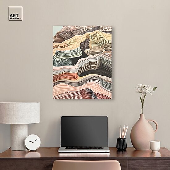 ART REMEDY® "Coyote Tan" Giclee Abstract Canvas Art