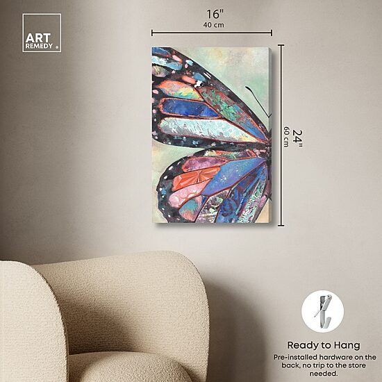 ART REMEDY® "Butterfly Part I" Giclee Animals Canvas Art