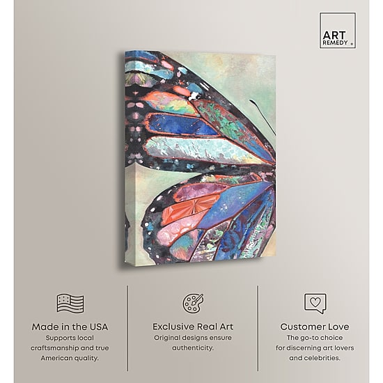 ART REMEDY® "Butterfly Part I" Giclee Animals Canvas Art