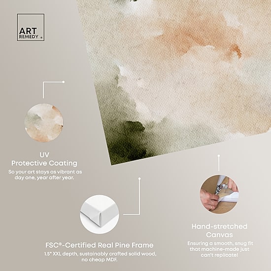 ART REMEDY® "Cotton Balls And Cinnamon" Giclee Abstract Canvas Art