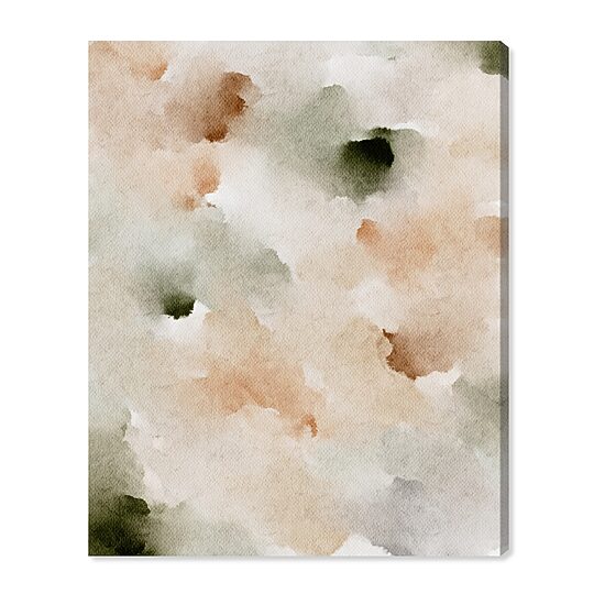 ART REMEDY® "Cotton Balls And Cinnamon" Giclee Abstract Canvas Art