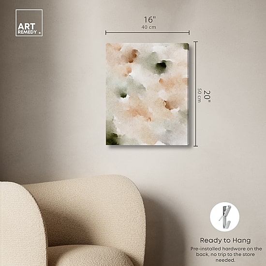 ART REMEDY® "Cotton Balls And Cinnamon" Giclee Abstract Canvas Art