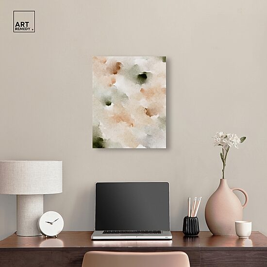 ART REMEDY® "Cotton Balls And Cinnamon" Giclee Abstract Canvas Art