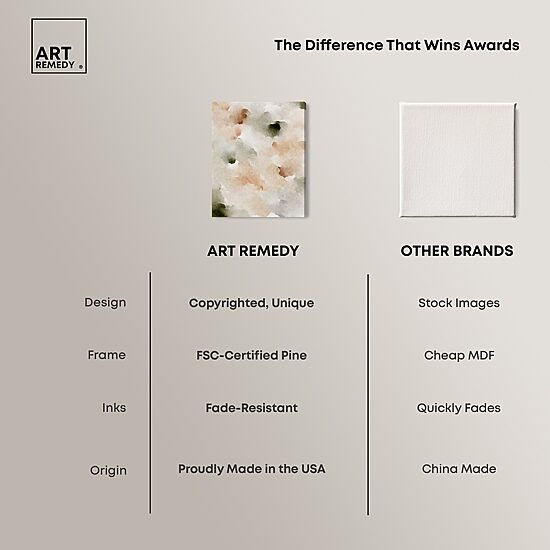 ART REMEDY® "Cotton Balls And Cinnamon" Giclee Abstract Canvas Art
