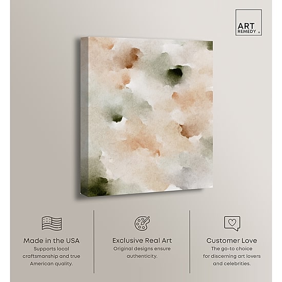 ART REMEDY® "Cotton Balls And Cinnamon" Giclee Abstract Canvas Art