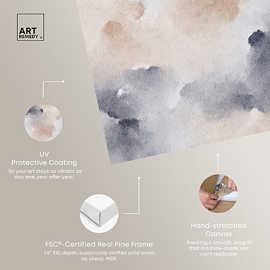 ART REMEDY® "Fluff And Cotton" Giclee Abstract Canvas Art
